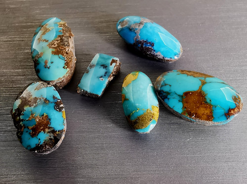 Cabochon turchese matrice - cabochon,